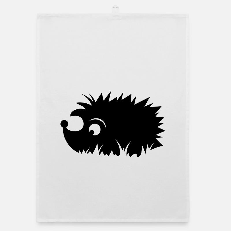 Igel in der Wiese Organic Geschirrtuch