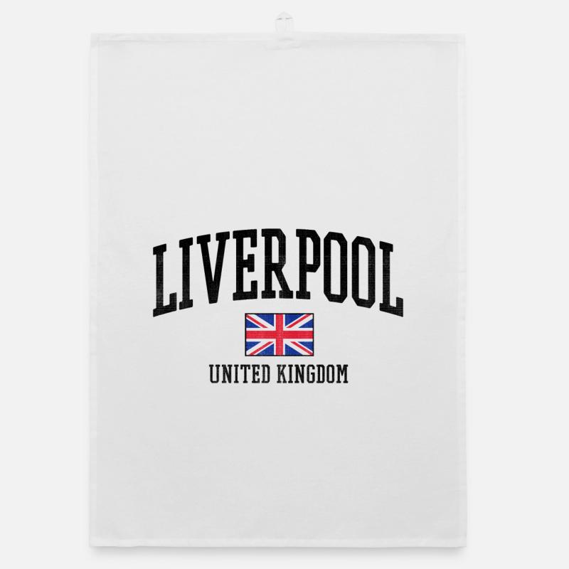 Style du drapeau de Liverpool UK Torchon bio