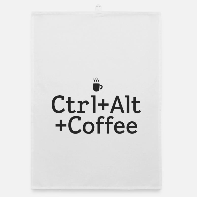 Kaffee-pause Ctrl-Alt-Café Torchon bio