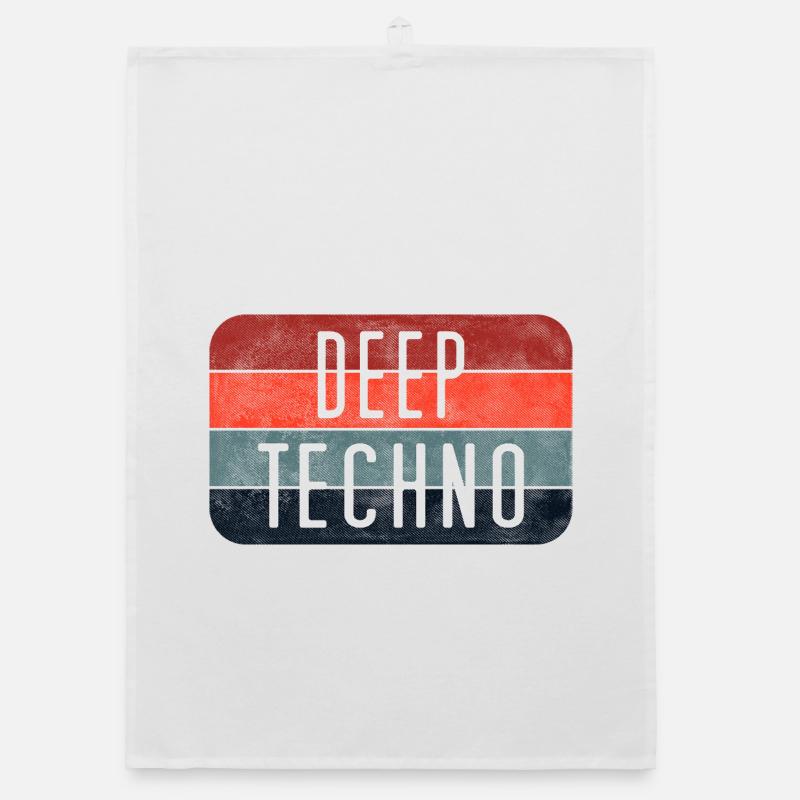 Deep Techno Gradient Stripes Organic dish towel
