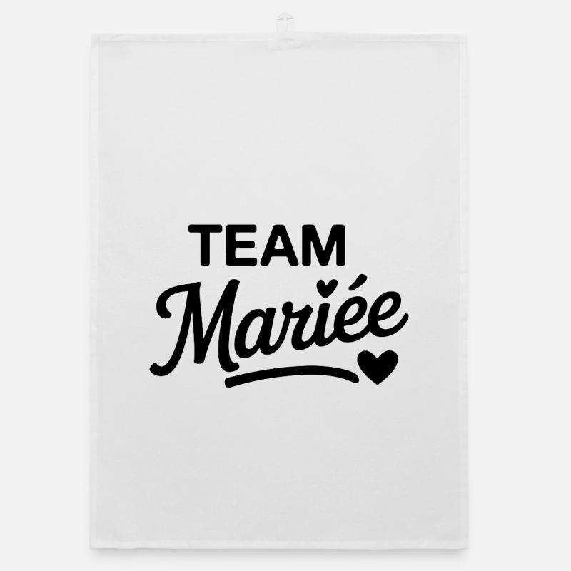 Team Mariée design EVJF élégant  Torchon bio