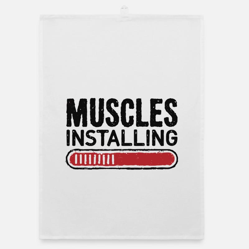 Installing Muscles Organic dish towel