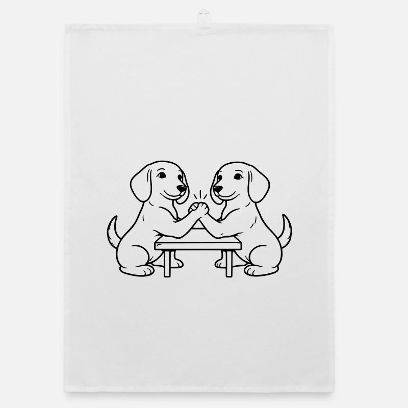 Teckel Bras de fer Bras de fer Torchon bio