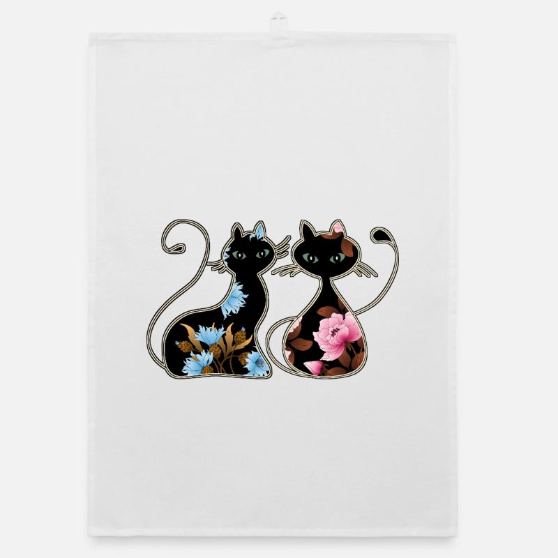 Cats Organic dish towel