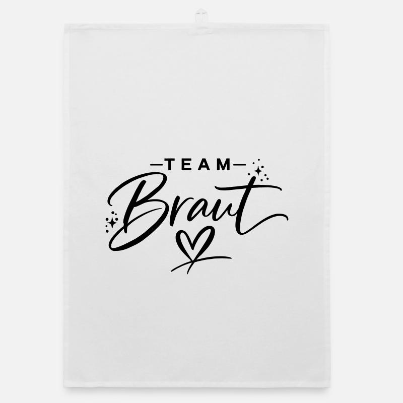 Team Braut Organic Geschirrtuch