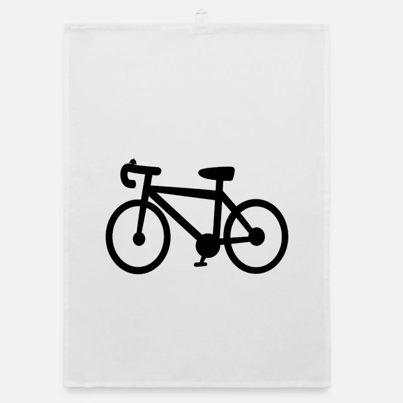 Silhouette minimale de cycliste Torchon bio