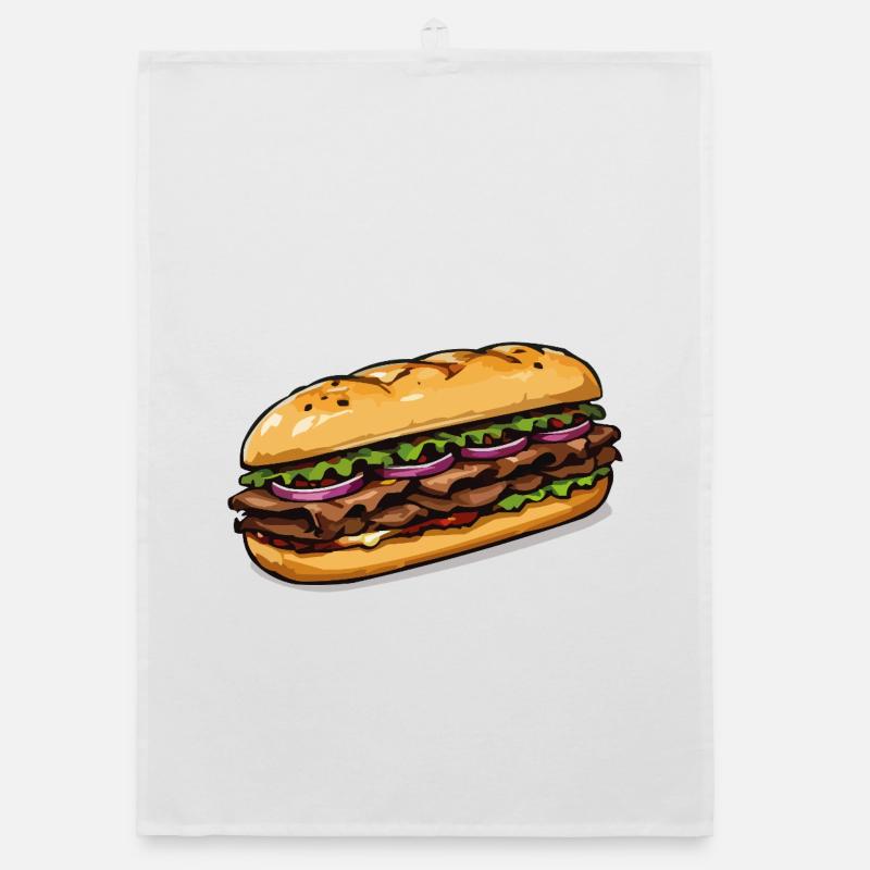 Illustration de sandwich Torchon bio