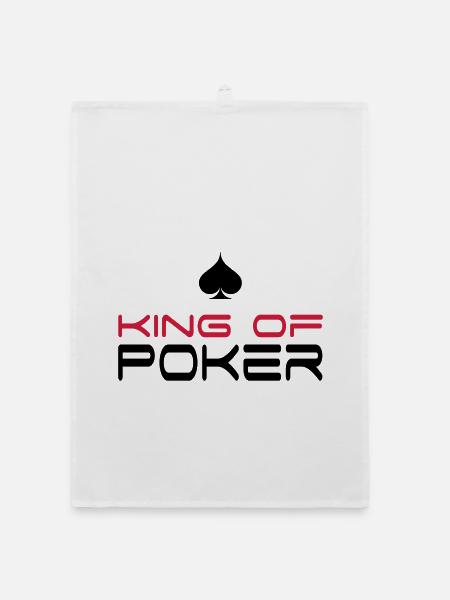 poker - Torchon bio - blanc - Devant