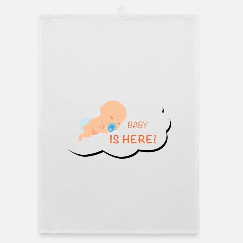 Bébé est là Torchon bio