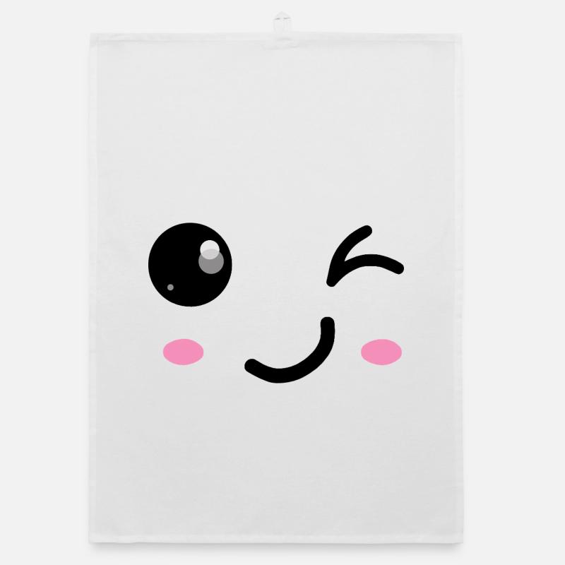 Wink smile Organic dish towel