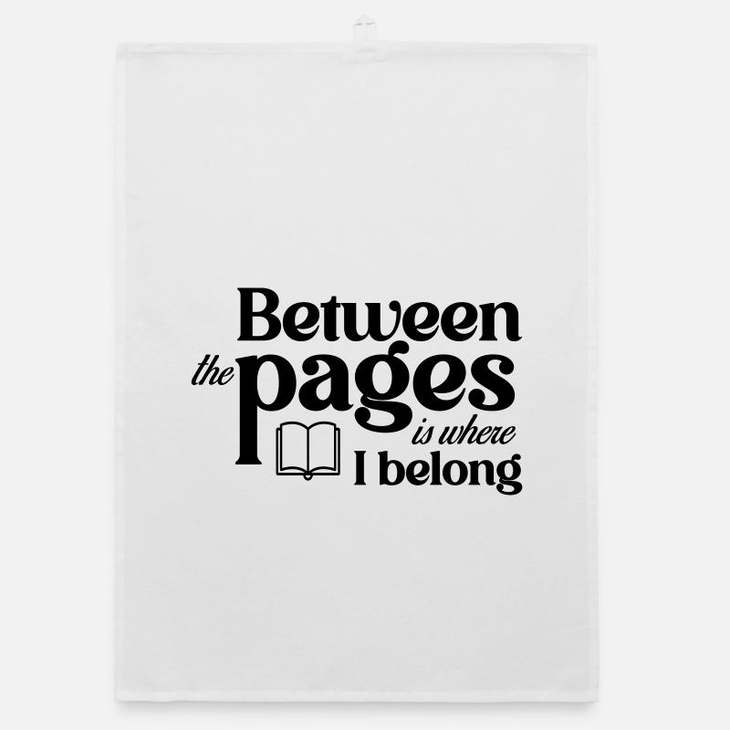 Entre les pages, c’est là que j’appartiens Torchon bio