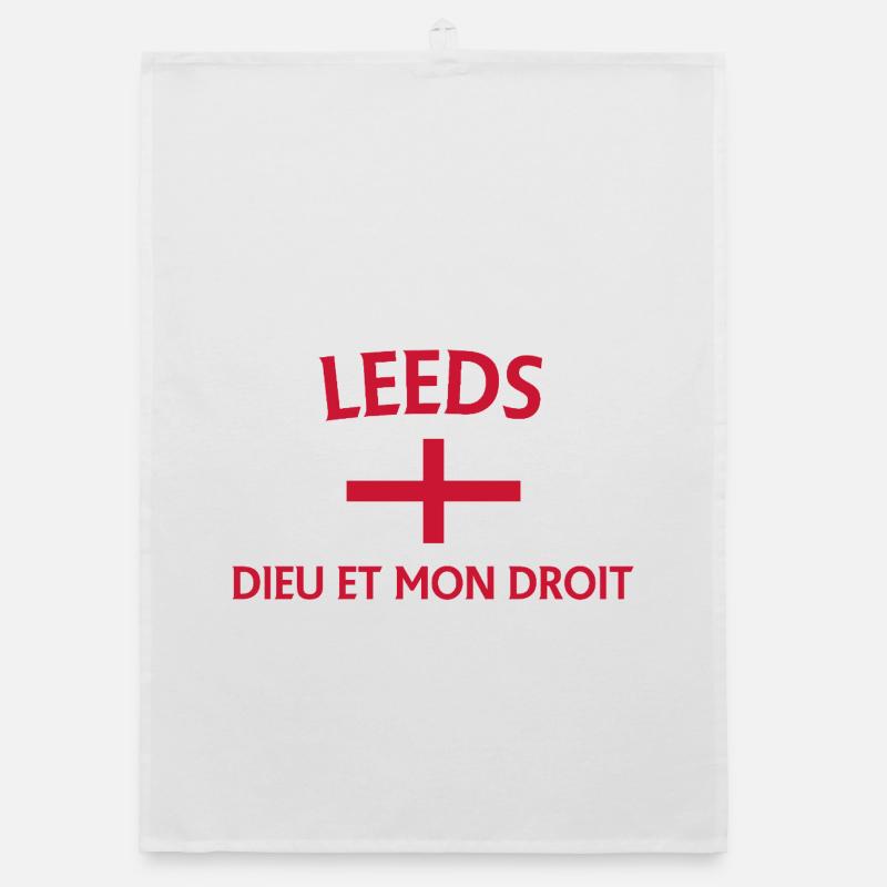 Conception du drapeau croisé de Leeds Torchon bio