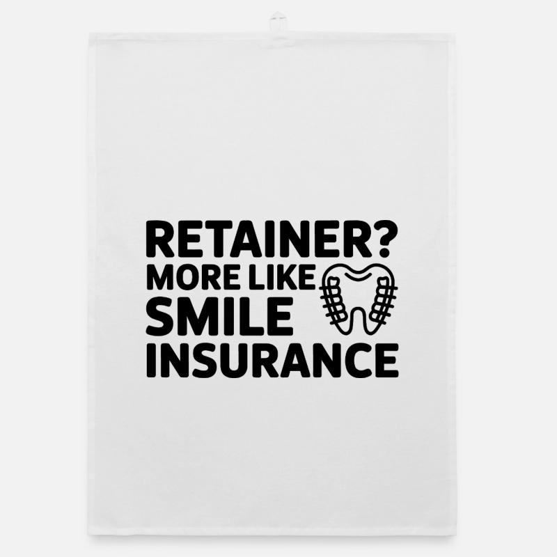 Smile Insurance Retainer Lebensdesign Organic Geschirrtuch