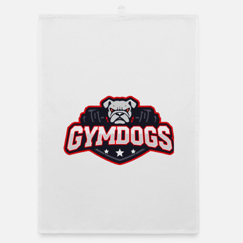 GymDogs Bulldog Strength Organic dish towel