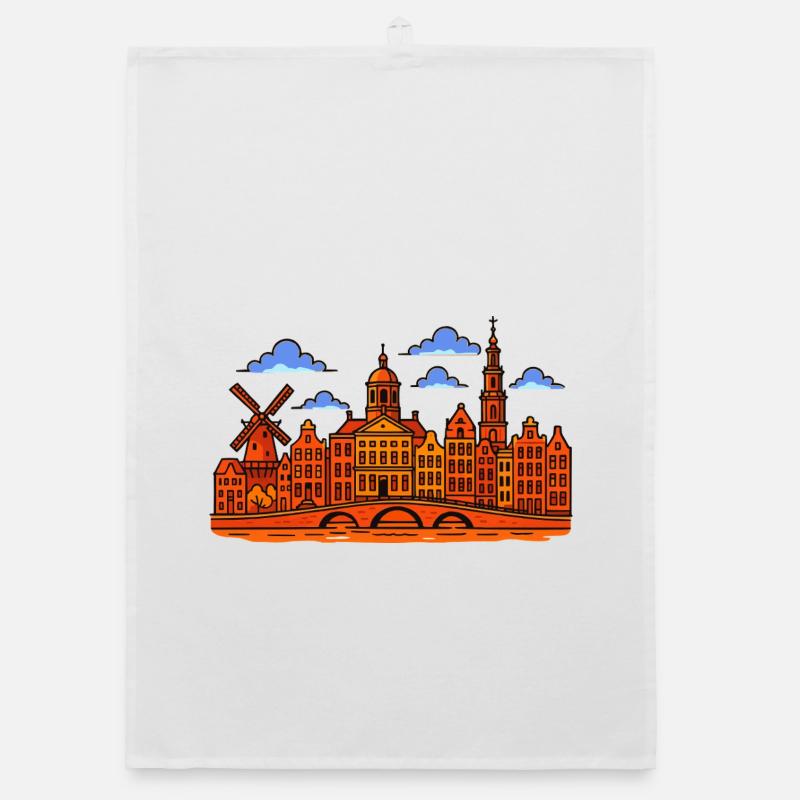 Amsterdam Skyline Torchon bio