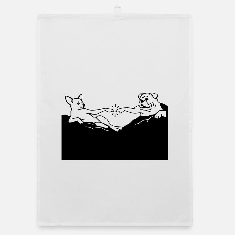 La création des chiens Michel-Ange Torchon bio