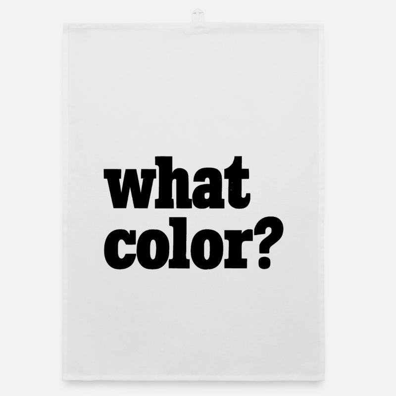 what color? - schwarz 2 Organic Geschirrtuch