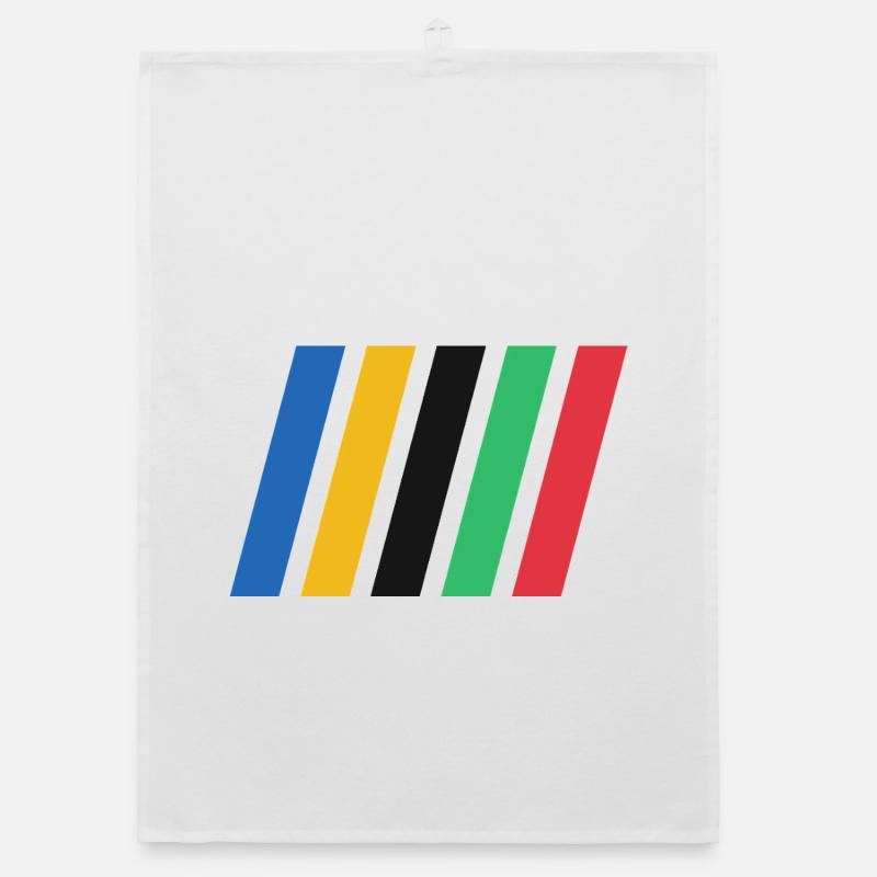 Bandes de couleur Torchon bio