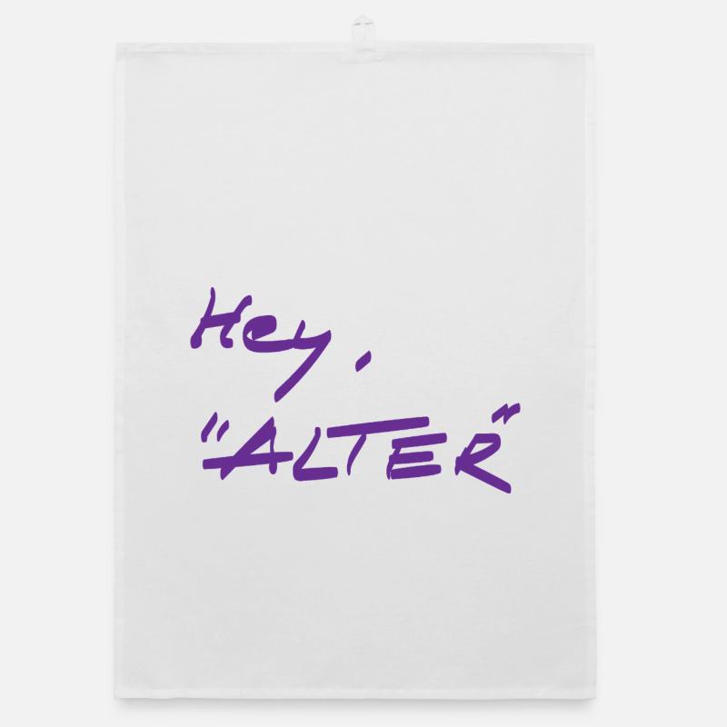 Begrüßung - anders Organic Geschirrtuch