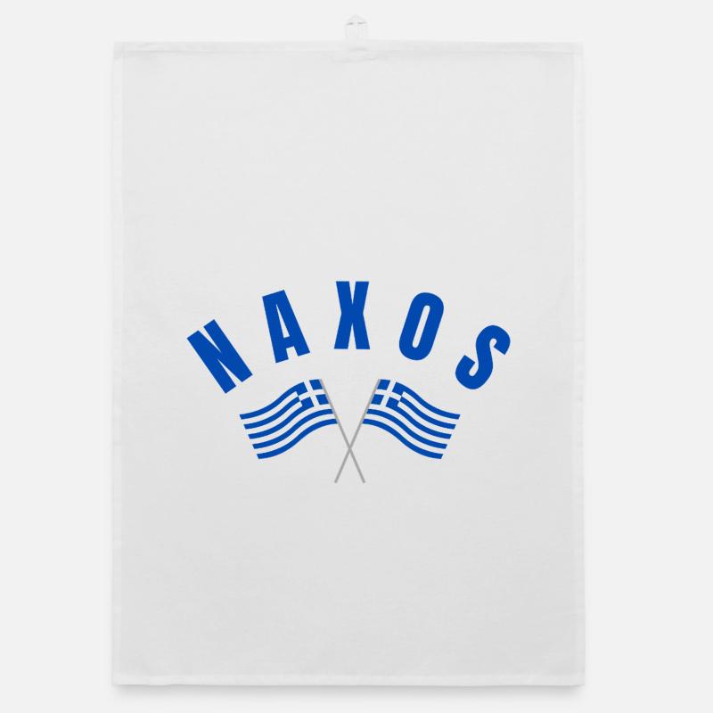 Drapeaux grecs de Naxos Torchon bio