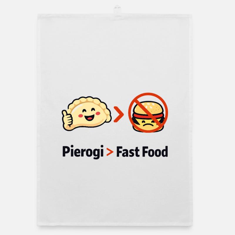 Pierogi plutôt que la restauration rapide Torchon bio