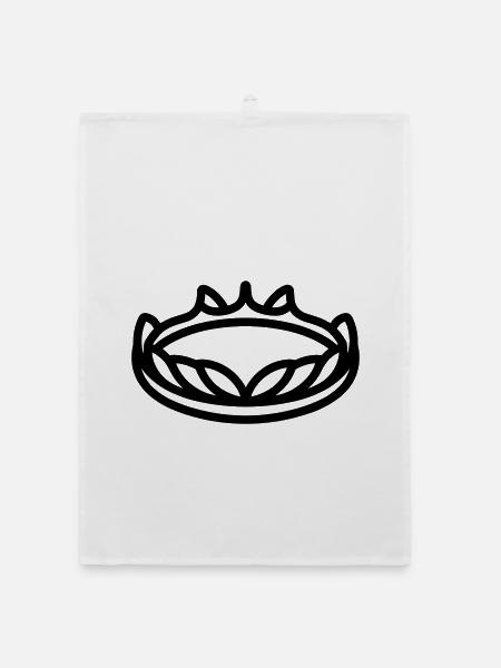 diadem - Organic dish towel - white - Front