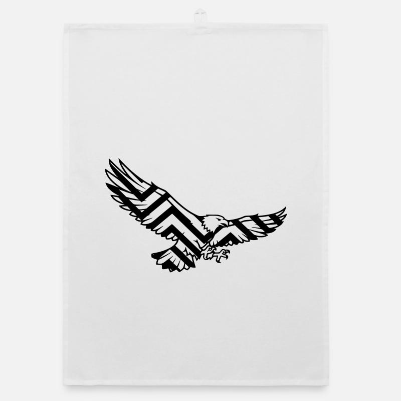 Logo polygonal géométrique Eagle Torchon bio