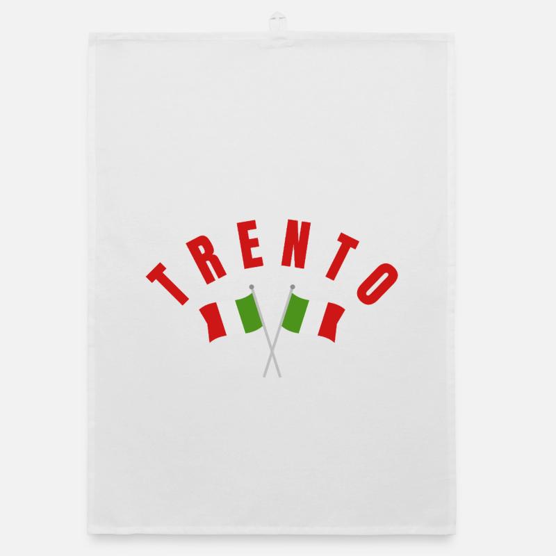 Emblème des drapeaux italiens de Trente Torchon bio