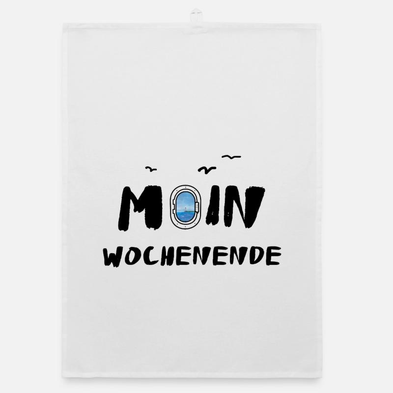 Hello Weekend Organic dish towel