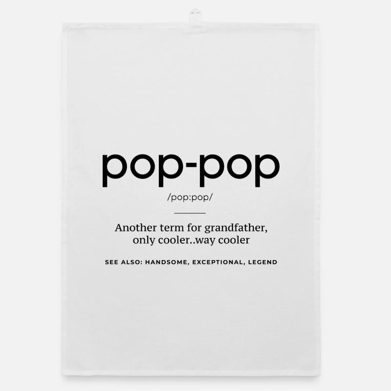 Pop-Pop-Definition – Cooler und legendärer Opa Organic Geschirrtuch