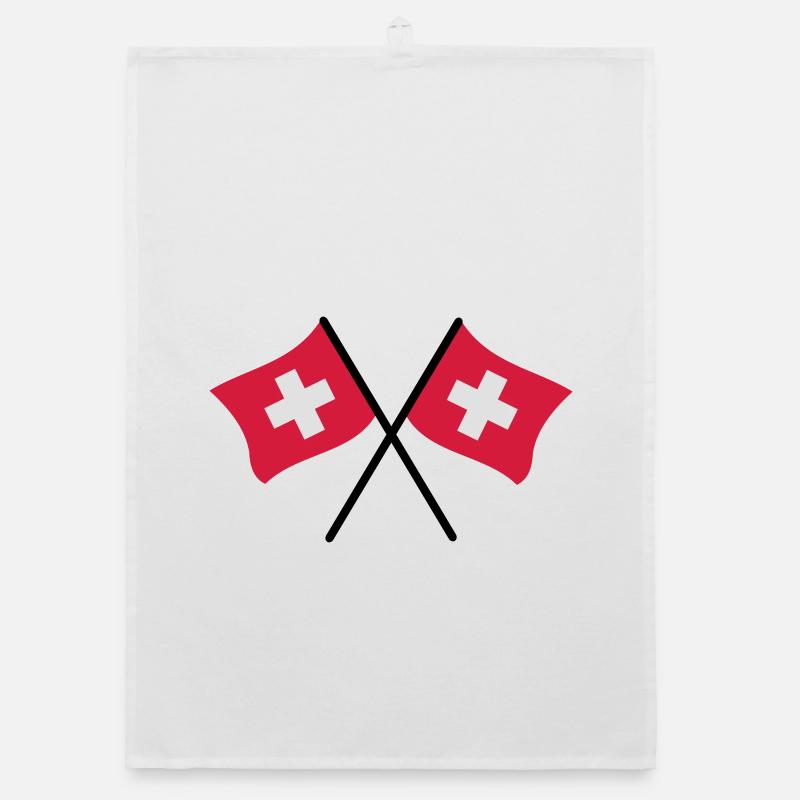 Drapeau suisse Torchon bio