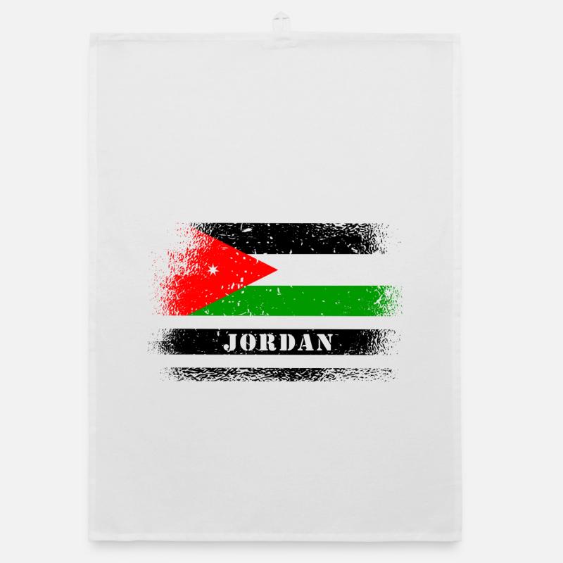 Jordan flags design Organic dish towel