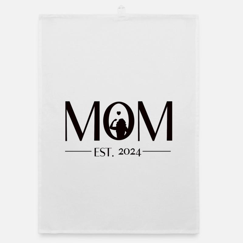 Future Maman - Maman est. 2024. Werdende Mutter Torchon bio