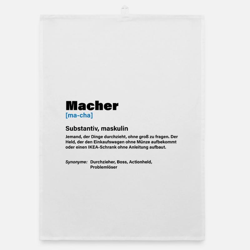 Macher – Der Chef unter den Machern Organic Geschirrtuch