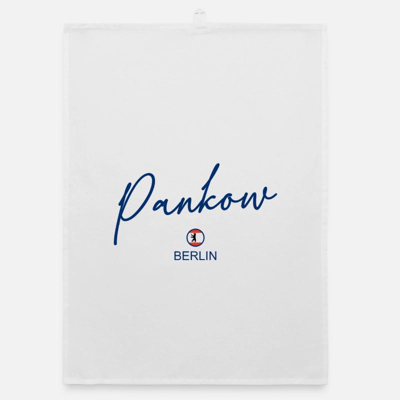 Pankow - Drapeau de Berlin - Ours de Berlin - Berlinerin Torchon bio