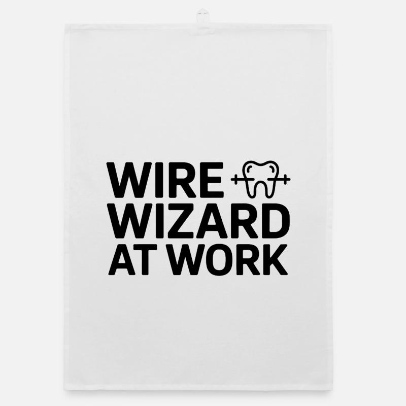 WIRE WIZARD AT WORK Dental Assistant Professional  Organic dish towel