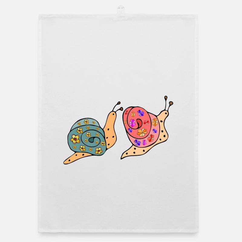 Snails Organic dish towel