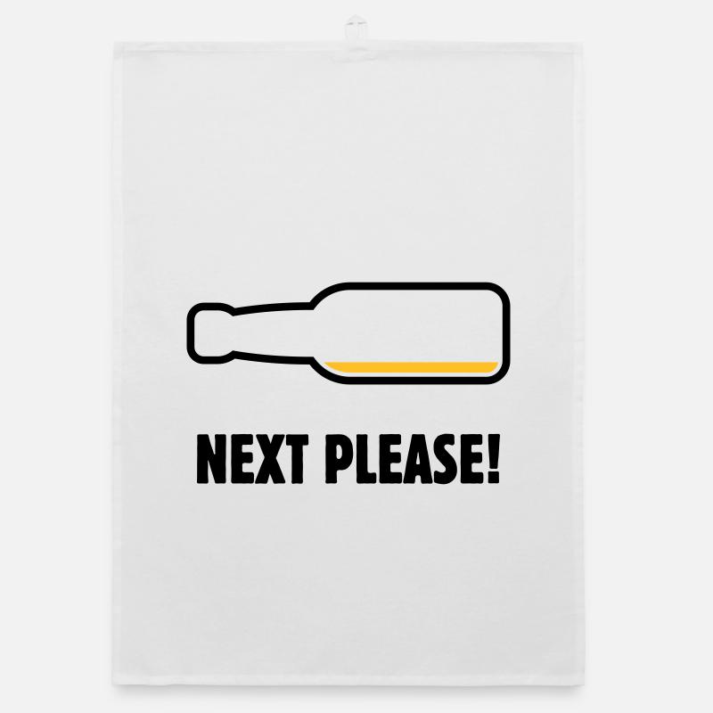 Next Please! (Beer / Beer / POS 2C) Organic dish towel