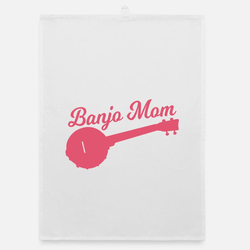 Mère joueuse de banjo Torchon bio