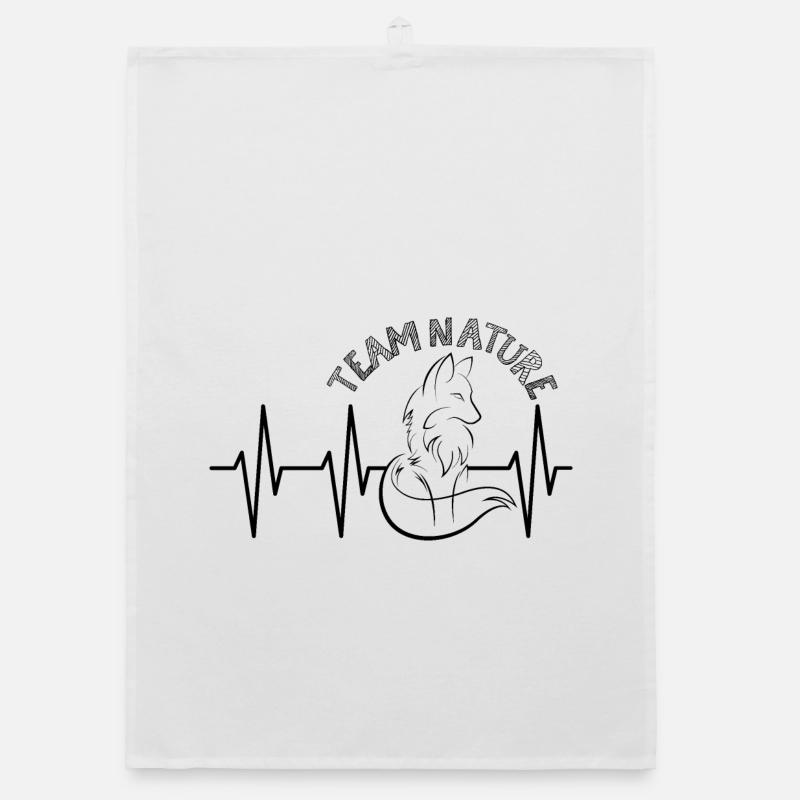 pulse fox nature heartbeat icon graphic icon Organic dish towel
