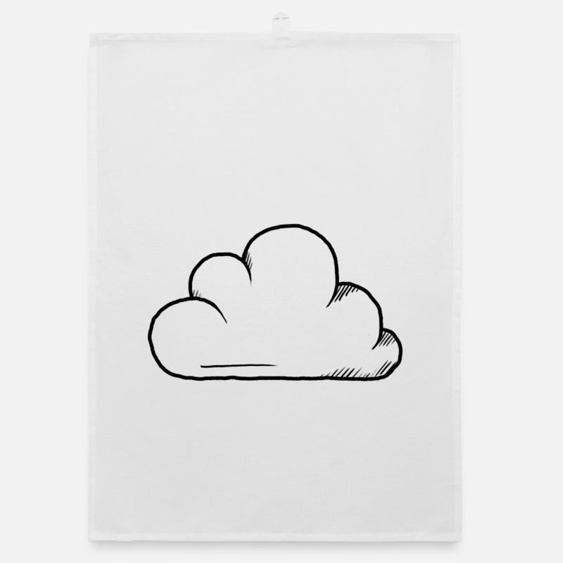 Cloud Design Organic dish towel