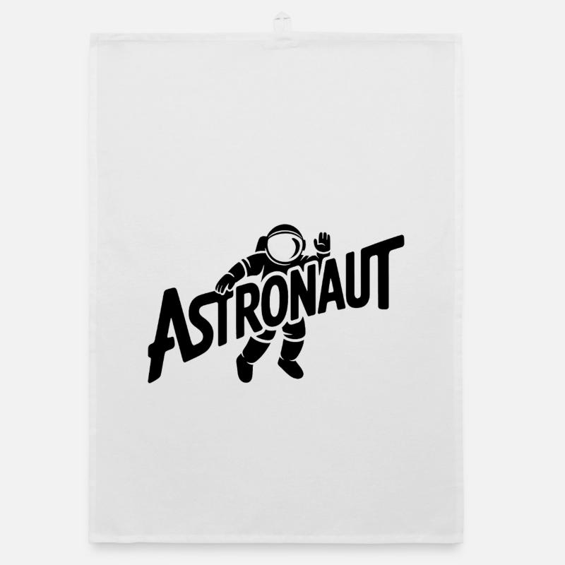 Astronaute - Cool Astonomy Logo Torchon bio