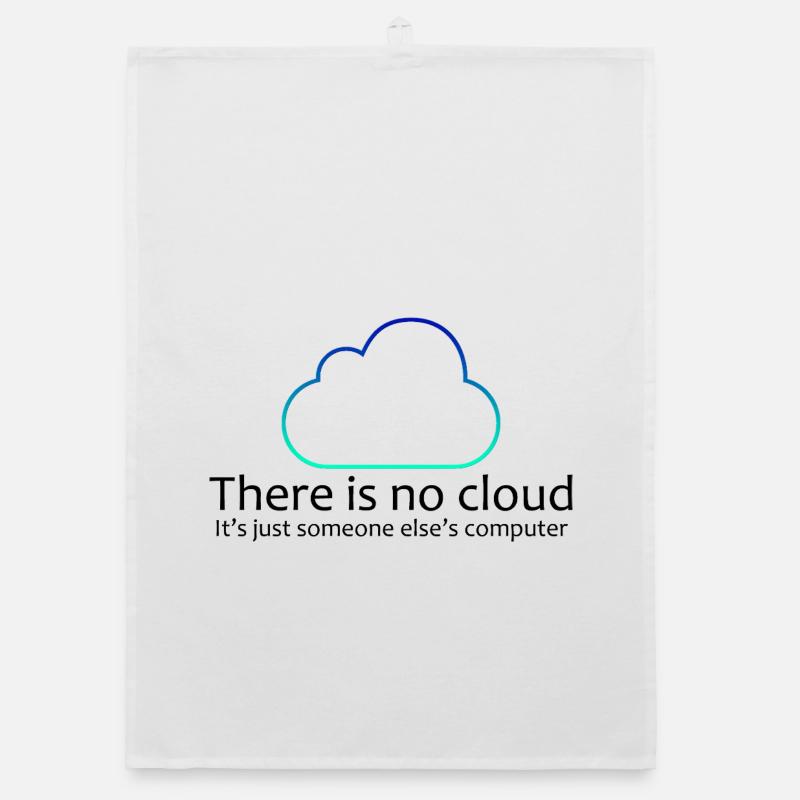 Pas de programmation dans le cloud T-shirt drôle Torchon bio