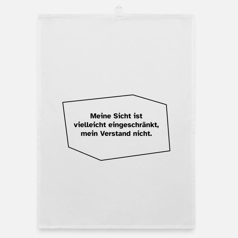 Sicht eingeschränkt, Verstand nicht. Organic Geschirrtuch