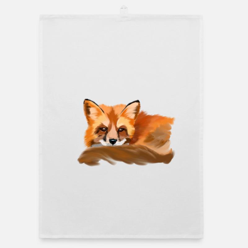 fox Organic dish towel