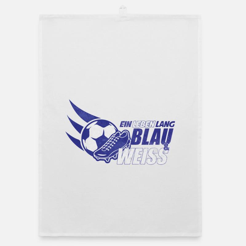 Blau & Weiss ein Leben Lang Geschenkidee Organic Geschirrtuch