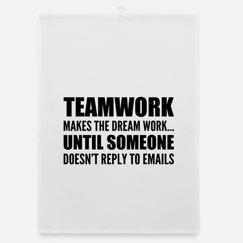 Travail d'équipe... sans réponse aux e-mails Torchon bio