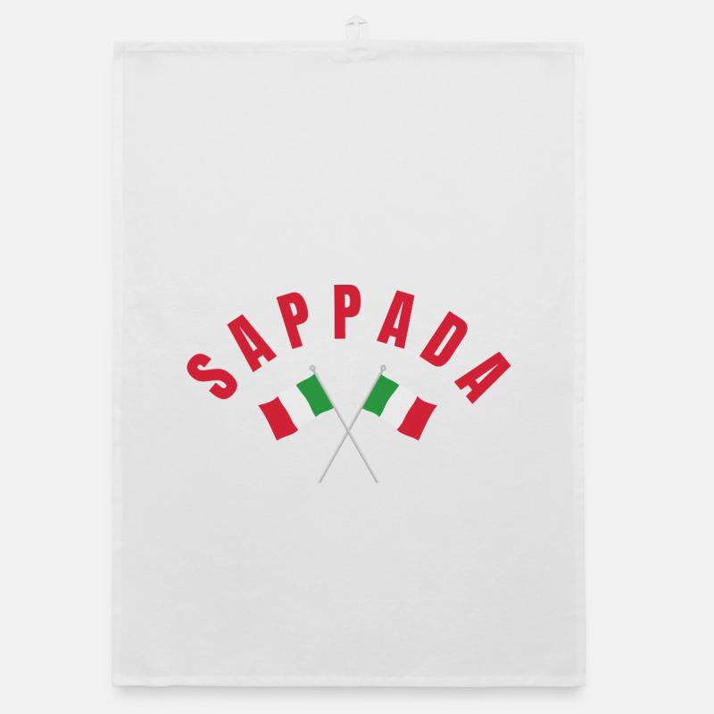 Drapeaux italiens de Sappada Torchon bio