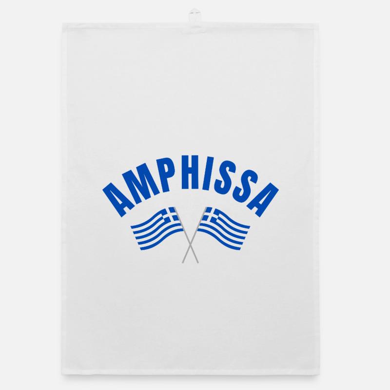 Amphissa Drapeaux grecs Torchon bio