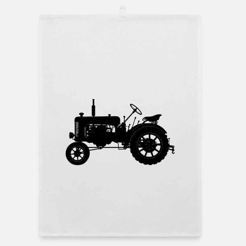 Tractor Vintage Organic dish towel